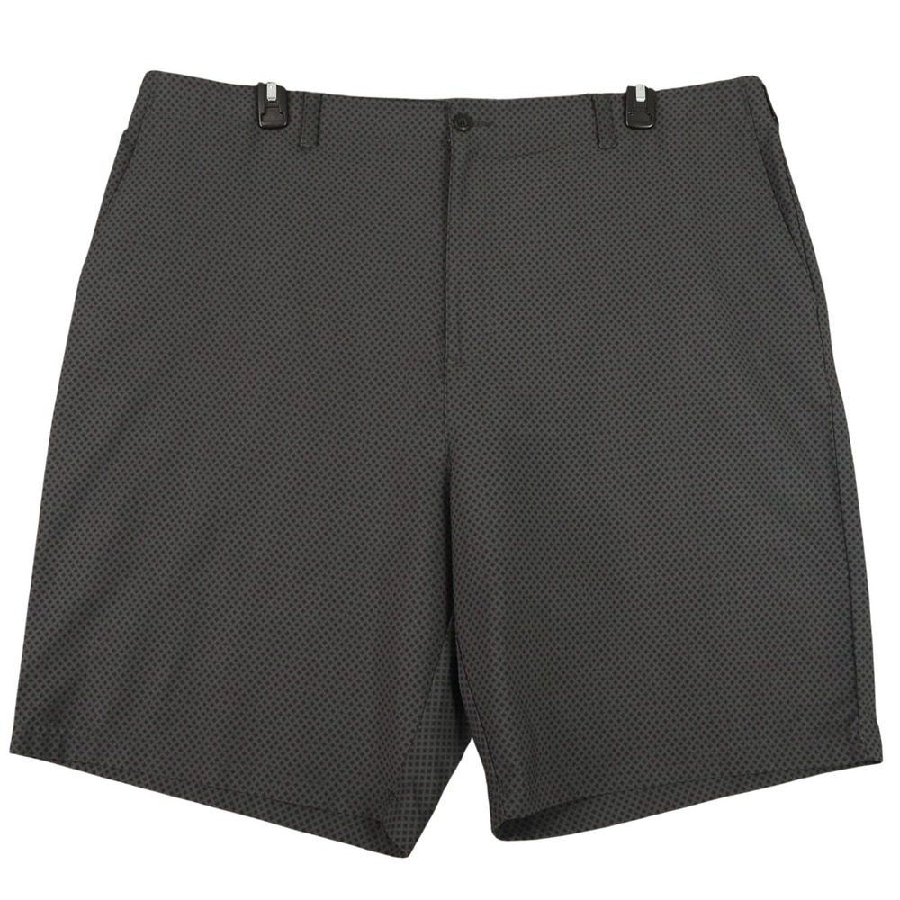 Ben Hogan Performance Golf Shorts Mens 46 Gray Geometric Pattern Active Sport